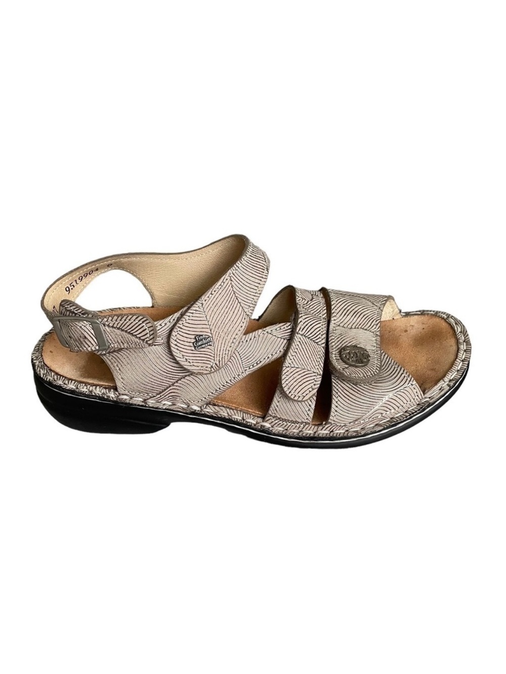 FINN COMFORT Gomera Leather Fastening Strap Sandals 37 D